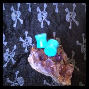 💀Pair of Turquoise 00g plugs